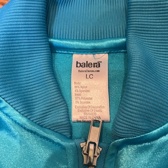 Girls satin bomber jacket and pop art leggings size 8. Great 90s costume! - Picture 4 of 9